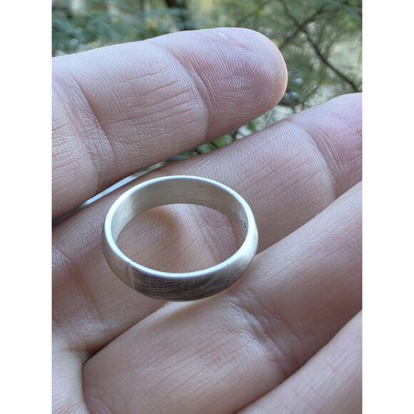 BAND STERLING SILVER 925 OXIDIZED RING SIZE 9.5 - Picture 7 of 15